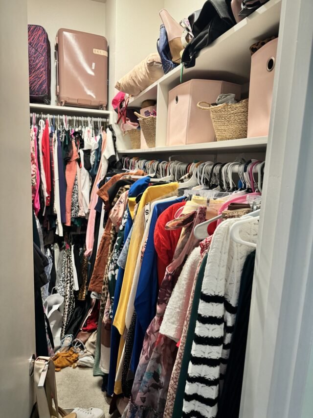 Before: the closet as we found it