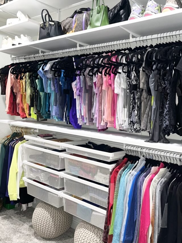 After: the closet once we finished