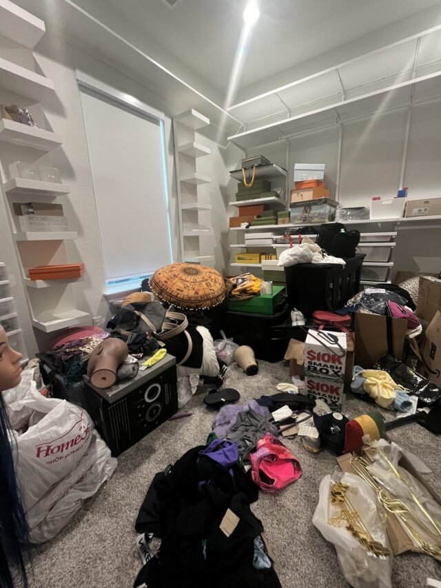 Before: the closet as we found it