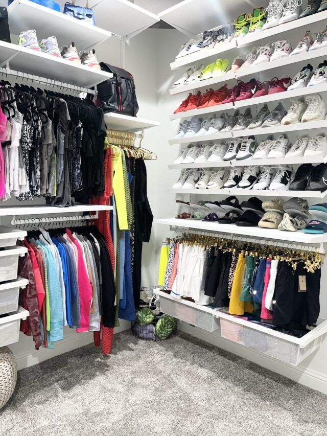 After: the closet once we finished