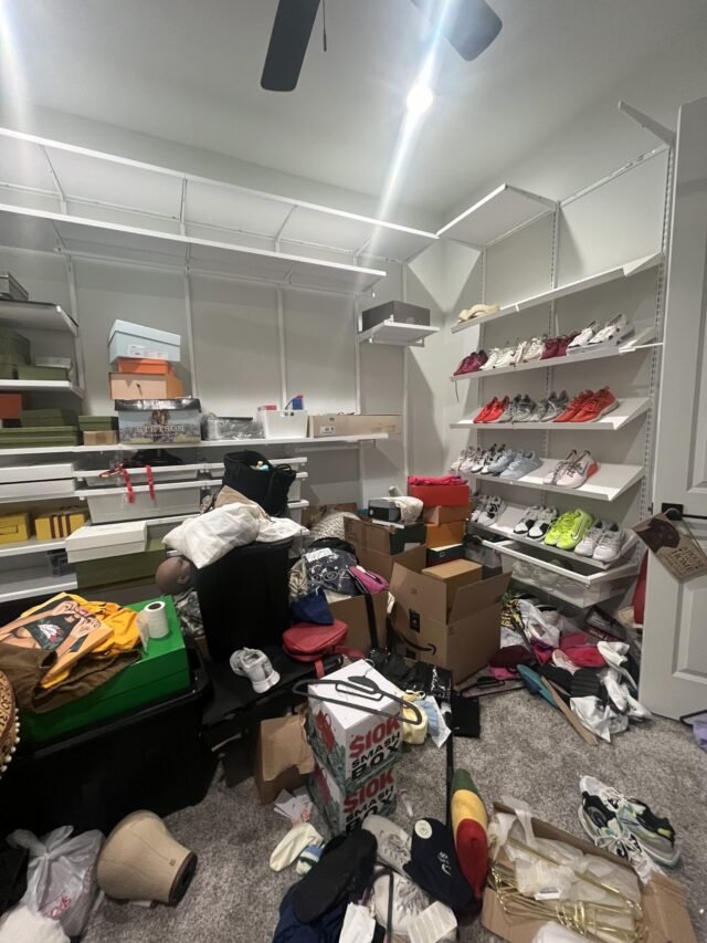 Before: the closet as we found it