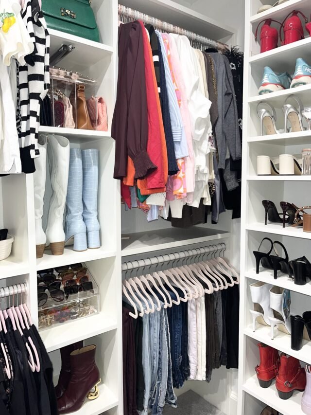 After: the closet once we finished