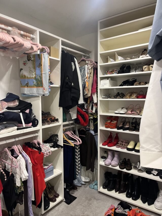 Before: the closet as we found it