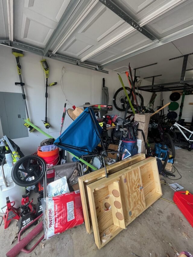 Before: the garage as we found it