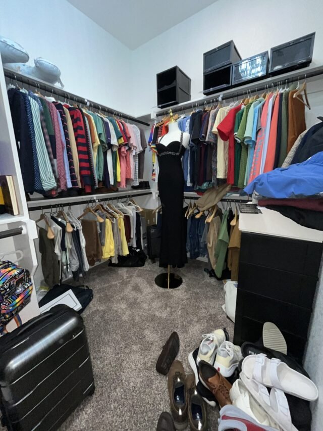 Before: the closet as we found it